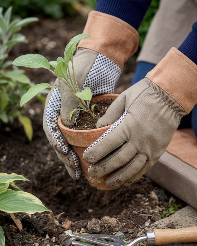 FREE GIFT - Khaki Gardening Gloves
